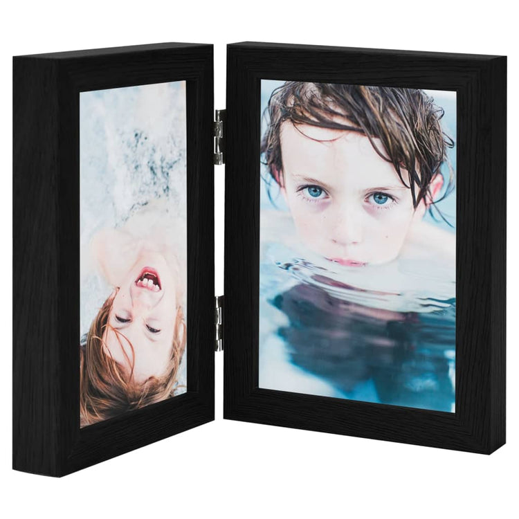 Vidaxl Frame photo Nuboon 2x (13x18 cm) noir