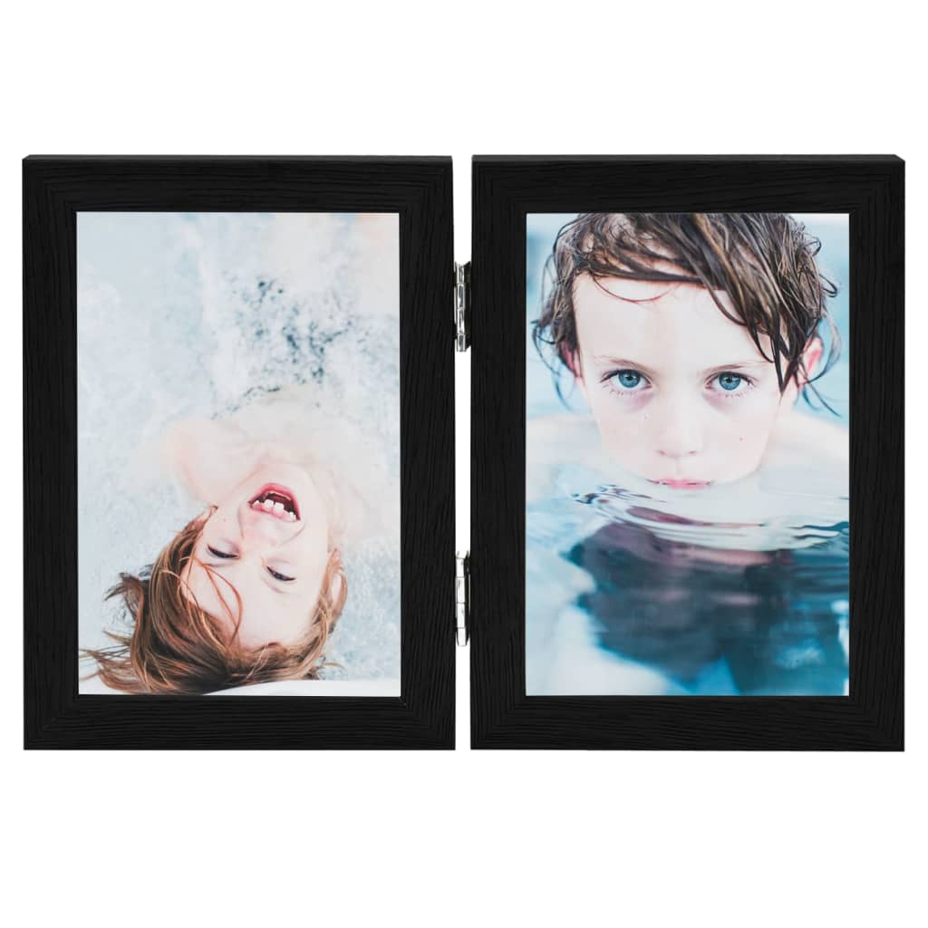Vidaxl Frame photo Nuboon 2x (13x18 cm) noir