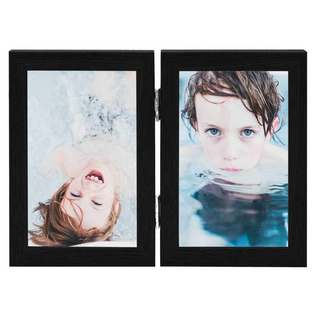 Vidaxl Photo Frame Nuboon 2x (21x29.7 cm) noir