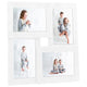 Cadre photo Vidaxl pour 4x (10x15 cm) Photo MDF blanc