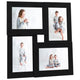 Cadre photo vidaxl pour 4x (10x15 cm) Photo mdf noir