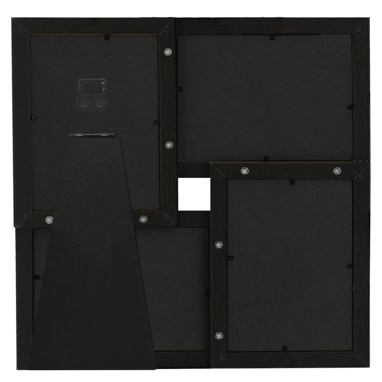 Cadre photo vidaxl pour 4x (10x15 cm) Photo mdf noir