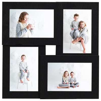 Vidaxl Photo Cadre pour 4x (13x18 cm) Photo mdf noir