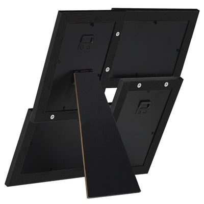 Vidaxl Photo Cadre pour 4x (13x18 cm) Photo mdf noir