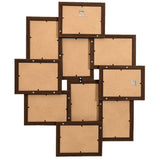 Cadre photo Vidaxl pour 10x (13x18 cm) Photo MDF Brun foncé - afbeelding 3