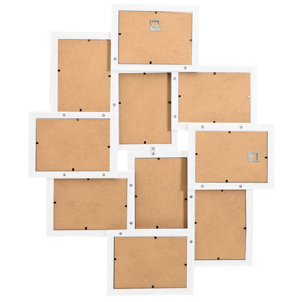 Cadre photo Vidaxl pour 10x (10x15 cm) Photo MDF blanc