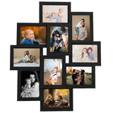 Vidaxl Photo Cadre pour 10x (13x18 cm) Photo mdf noir - afbeelding 2