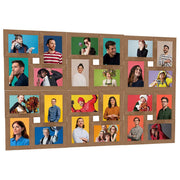 Vidaxl Photo Cadre pour 24x (13x18 cm) Photo MDF LICHTBRUIN - afbeelding 1