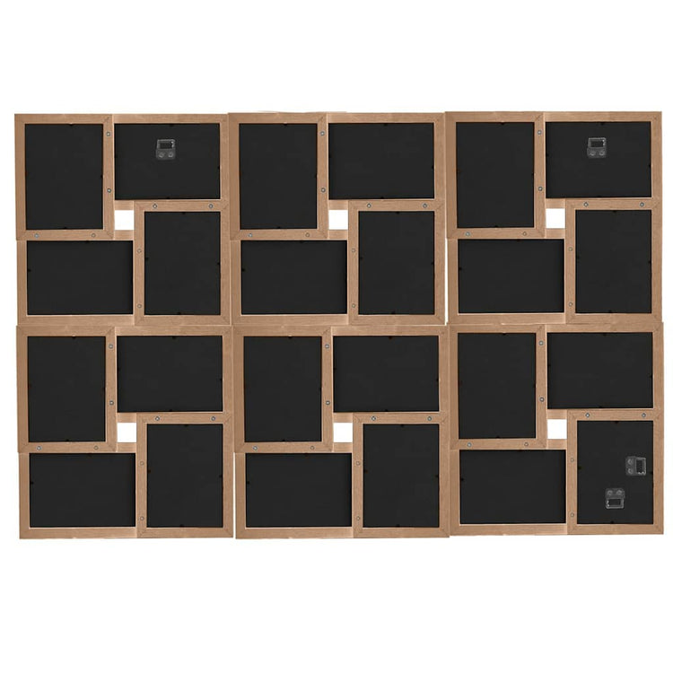 Vidaxl Photo Cadre pour 24x (13x18 cm) Photo MDF LICHTBRUIN