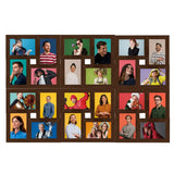 Vidaxl Photo Cadre pour 24x (10x15 cm) Photo MDF Brown foncé - afbeelding 2