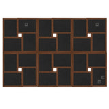 Vidaxl Photo Cadre pour 24x (10x15 cm) Photo MDF Brown foncé - afbeelding 3