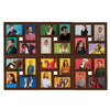 Cadre photo Vidaxl pour 24 x (13x18 cm) Photo MDF Brown foncé
