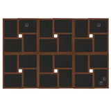 Cadre photo Vidaxl pour 24 x (13x18 cm) Photo MDF Brown foncé - afbeelding 3