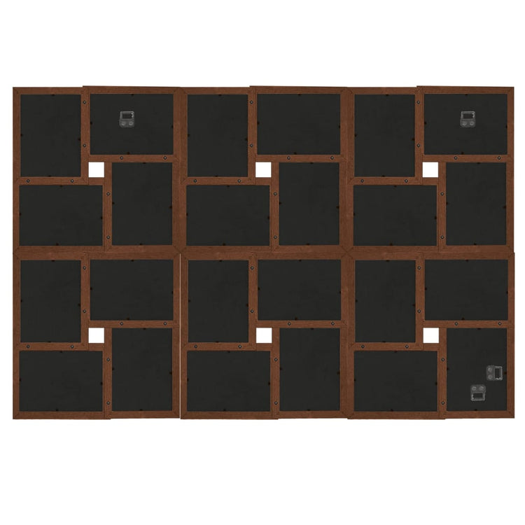 Cadre photo Vidaxl pour 24 x (13x18 cm) Photo MDF Brown foncé