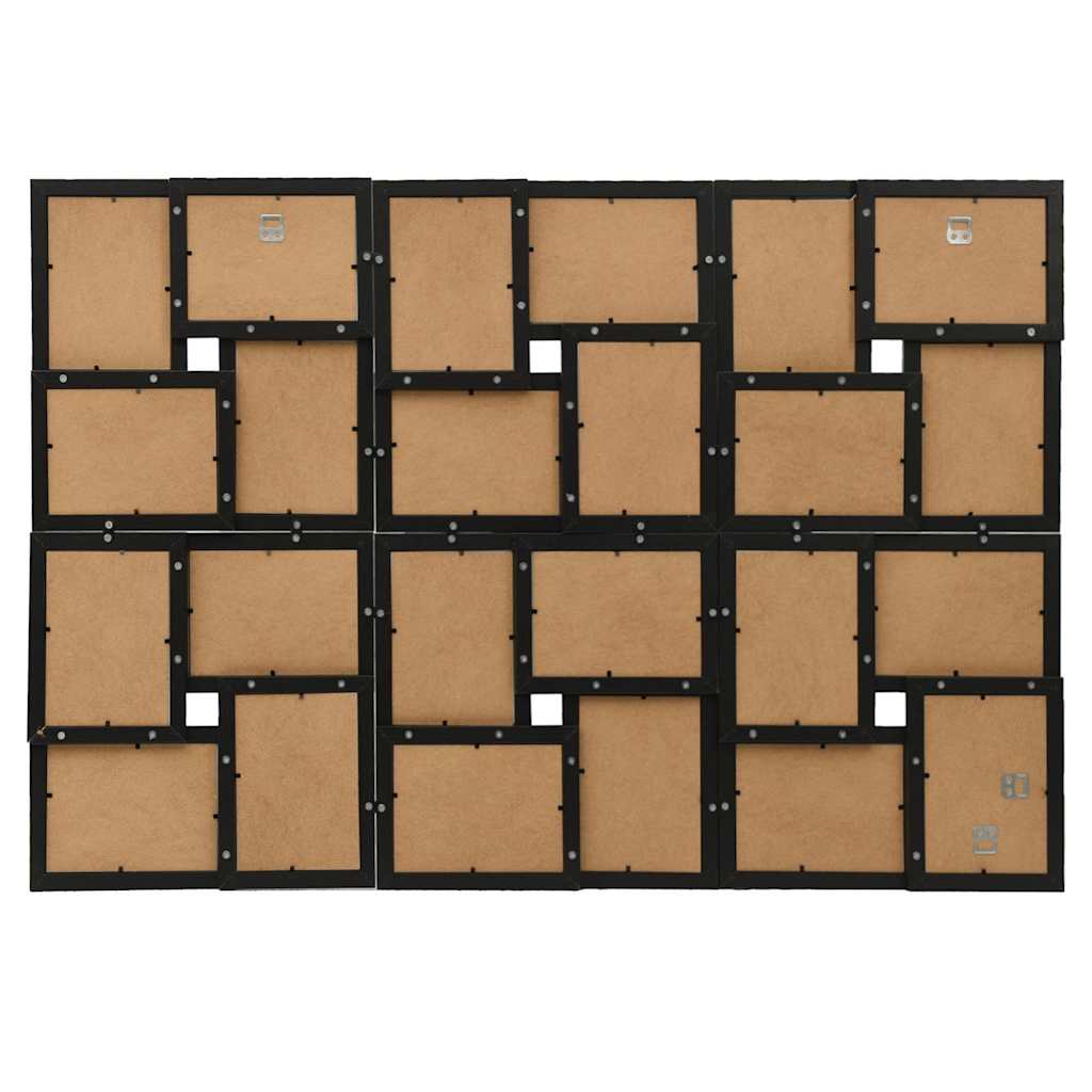 Vidaxl Photo Cadre pour 24x (10x15 cm) Photo mdf noir