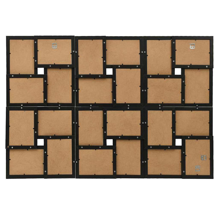 Vidaxl Photo Cadre pour 24x (10x15 cm) Photo mdf noir