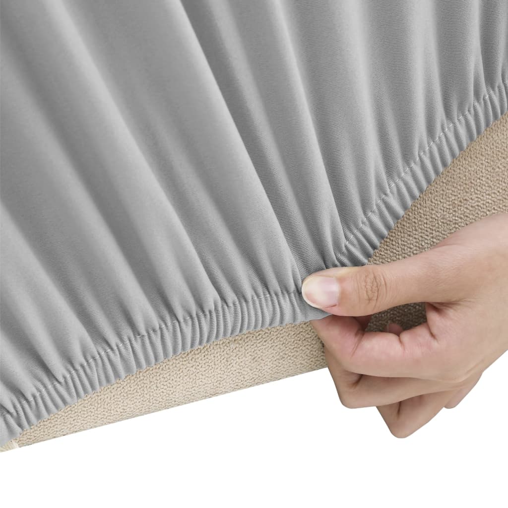 Vidaxl Stretch Furniture Couverture pour Bank Grey Polyester Jersey