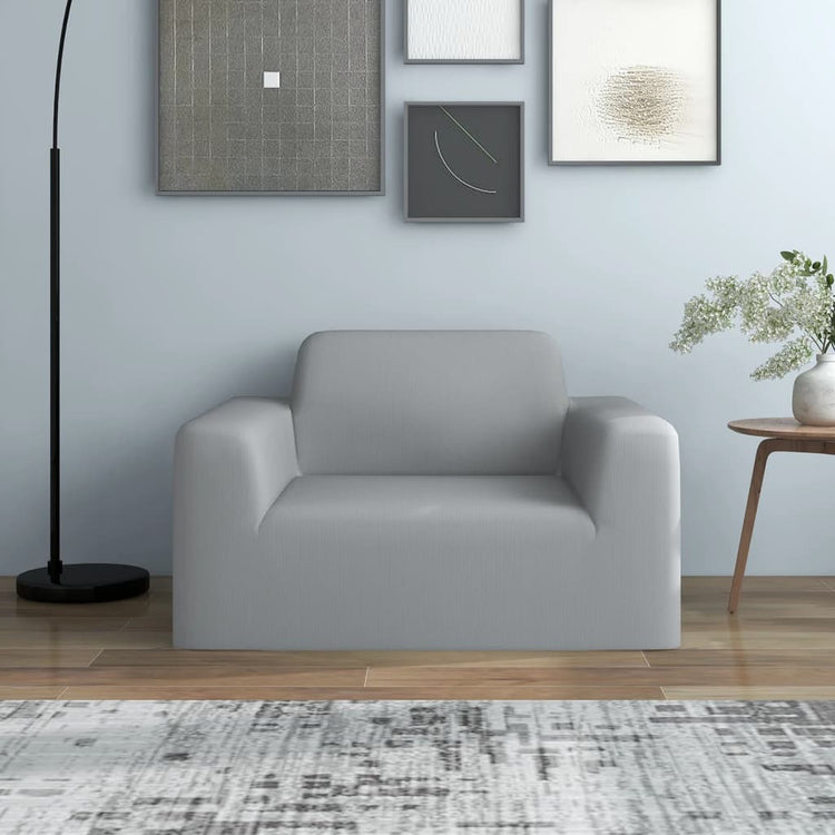 Vidaxl Stretch Furniture Couverture pour Bank Grey Polyester Jersey