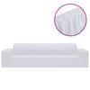 Vidaxl Four -Sater Bank Cover Stretch Polyester Jersey White