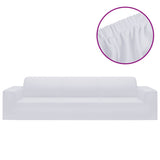 Vidaxl Four -Sater Bank Cover Stretch Polyester Jersey White - afbeelding 2