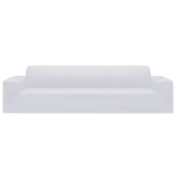 Vidaxl Four -Sater Bank Cover Stretch Polyester Jersey White - afbeelding 3