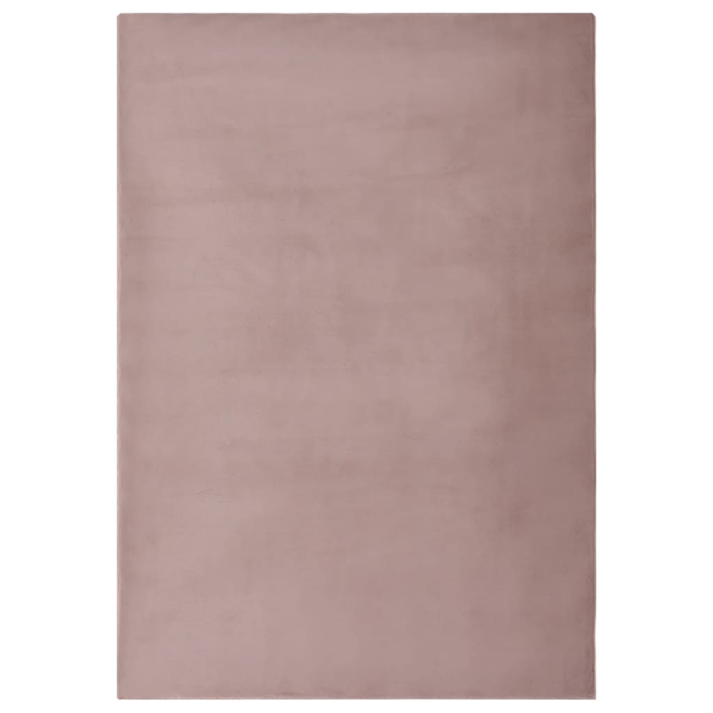 Vidaxl Rug 200x300 cm FUR ARRIFICAL RABBIT ONDIAL ROSE
