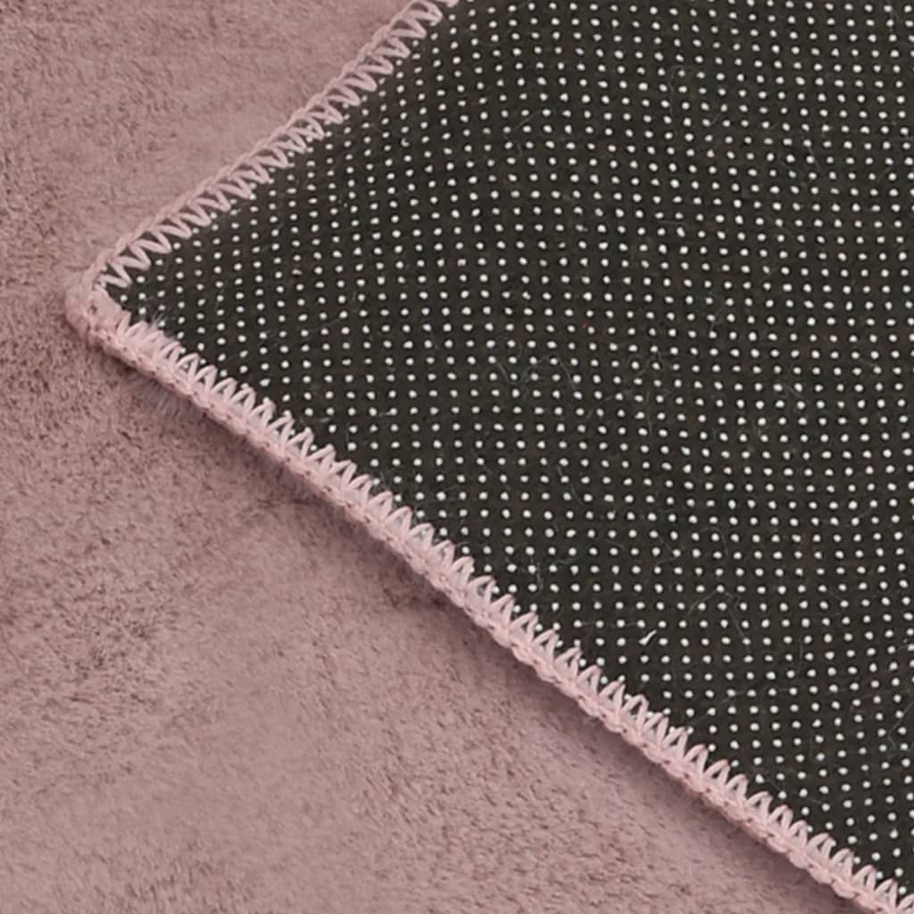Vidaxl Rug 200x300 cm FUR ARRIFICAL RABBIT ONDIAL ROSE