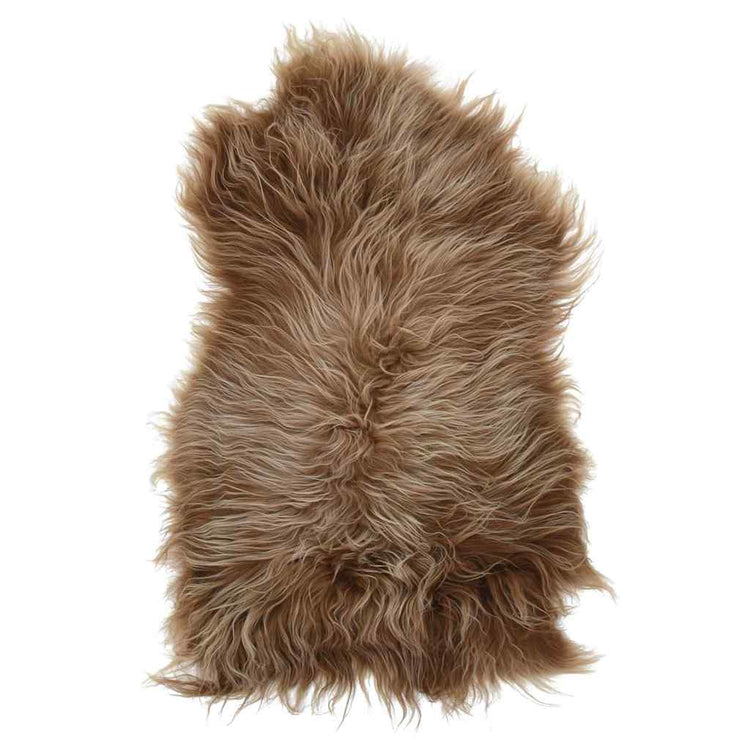 Couverture de chaise Vidaxl Icelander Sheepskin 70x110 cm brun