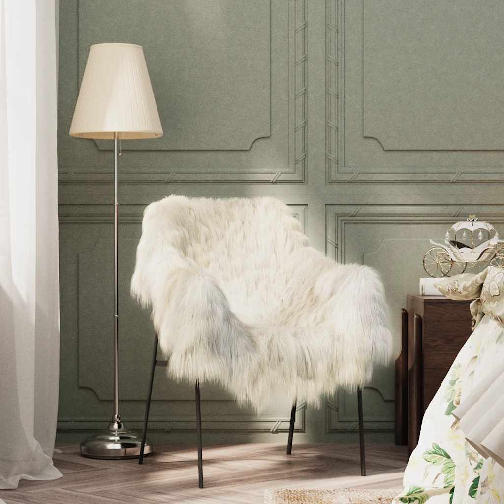 Vidaxl schéapvacht 70x100 cm crème -colored