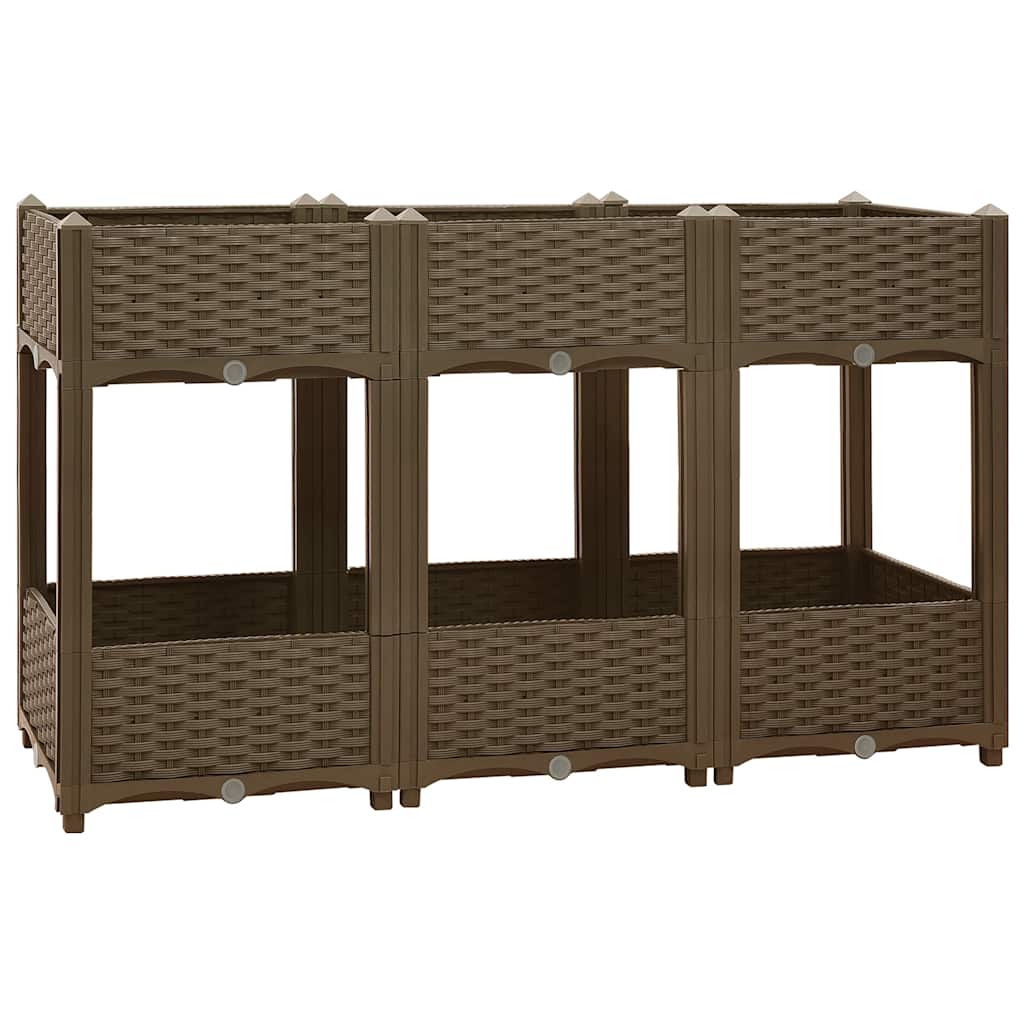 Vidaxl Planter enlevé 120x40x71 cm en polypropylène