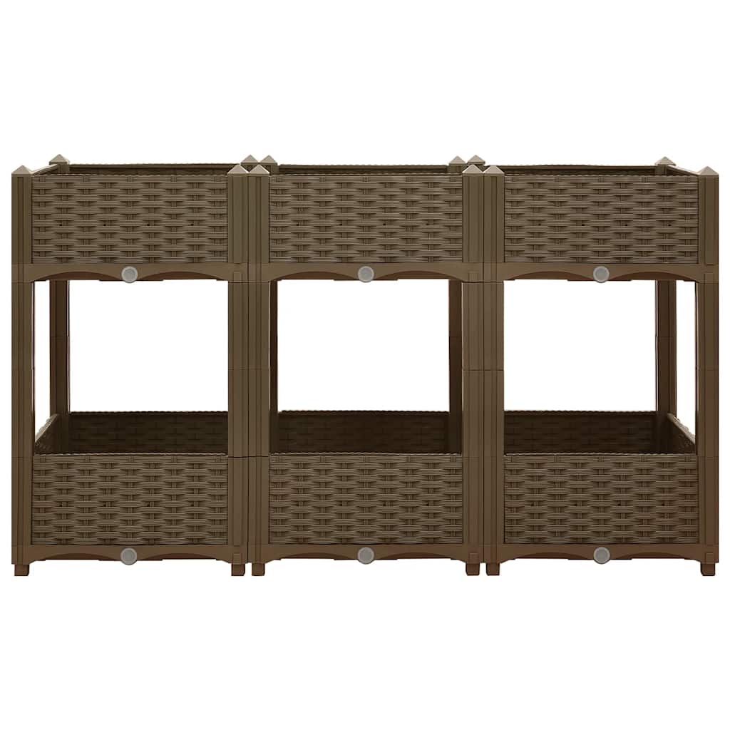 Vidaxl Planter enlevé 120x40x71 cm en polypropylène
