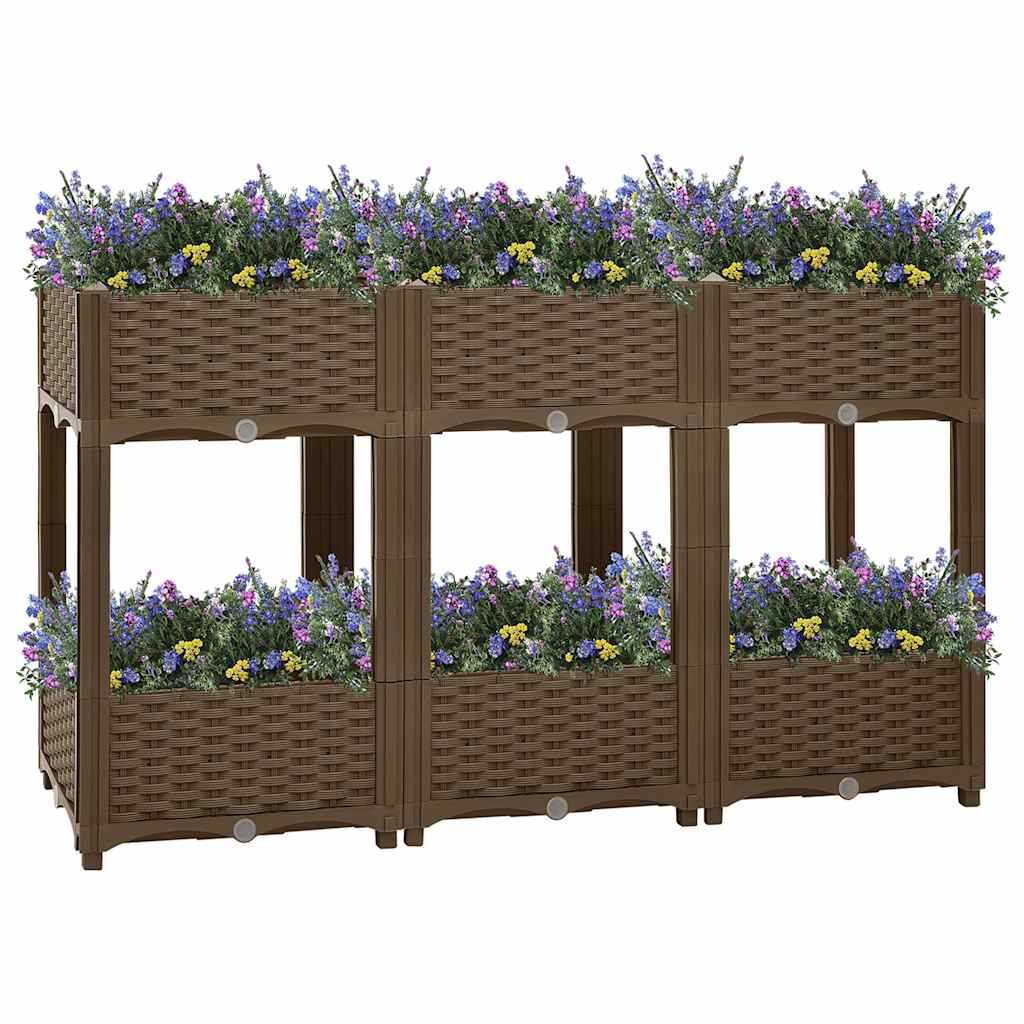 Vidaxl Planter enlevé 120x40x71 cm en polypropylène