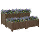 Vidaxl Planter surélevé 80x80x38 cm en polypropylène