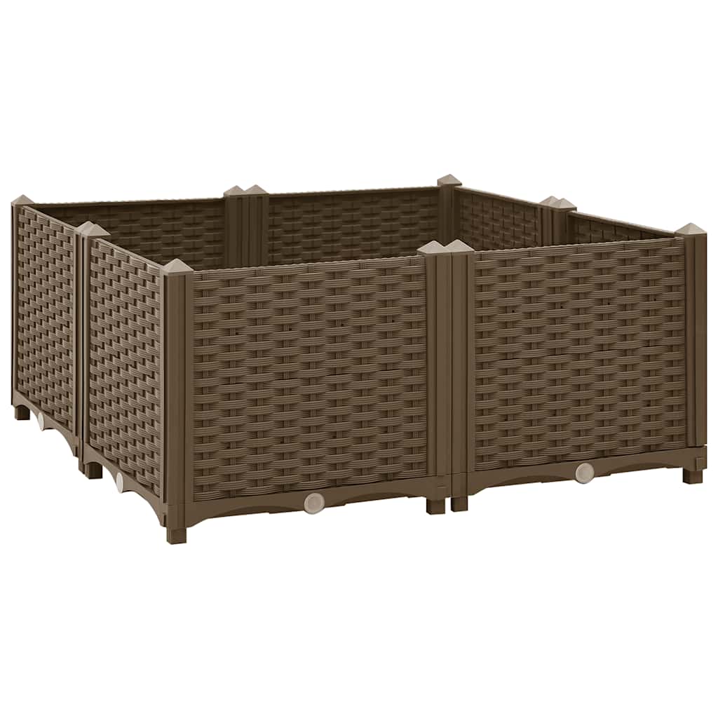 Vidaxl Planter surélevé 80x80x38 cm en polypropylène
