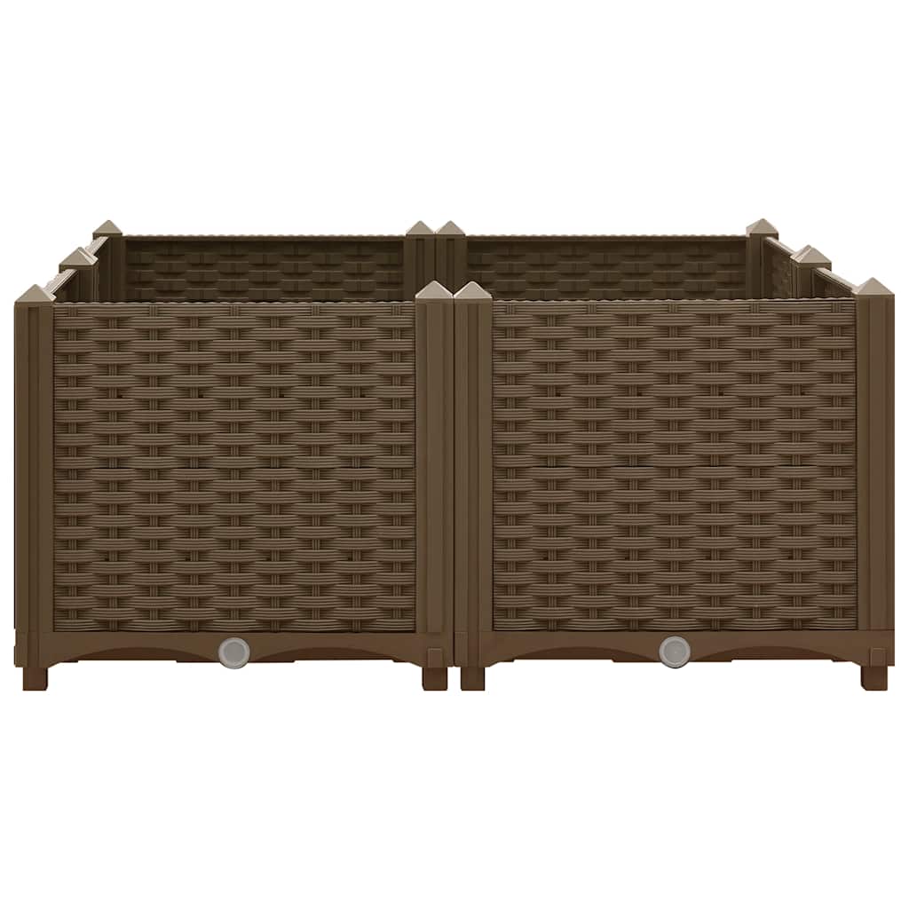 Vidaxl Planter surélevé 80x80x38 cm en polypropylène