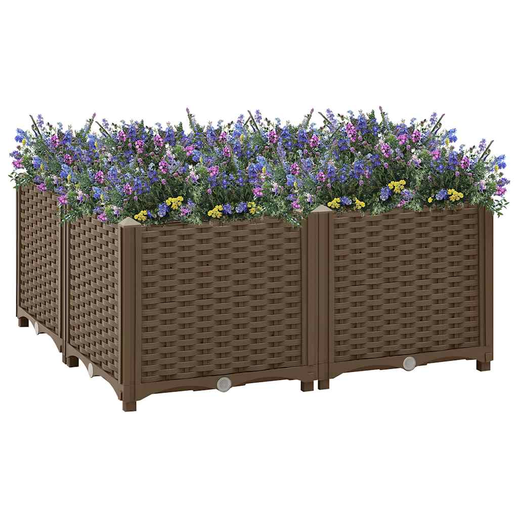 Vidaxl Planter surélevé 80x80x38 cm en polypropylène