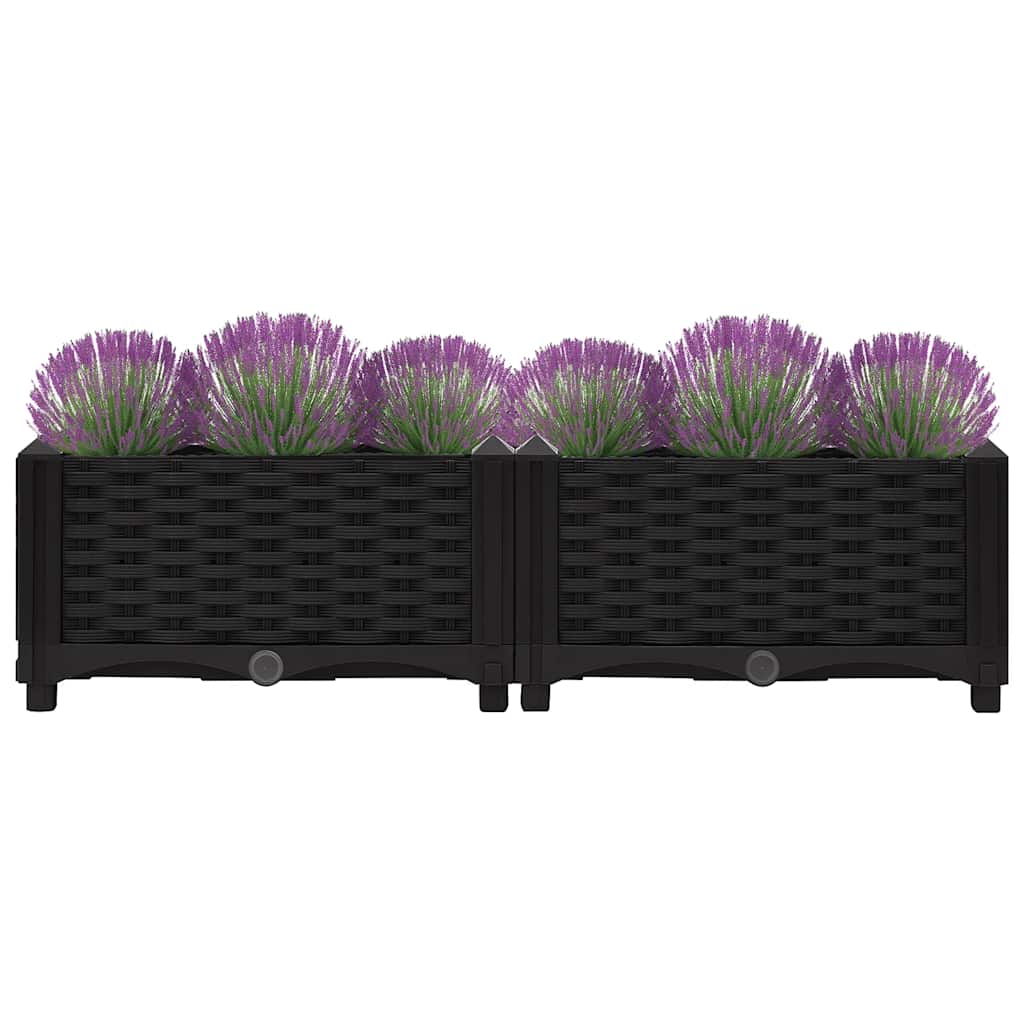 Vidaxl Planter surélevé 80x40x23 cm en polypropylène