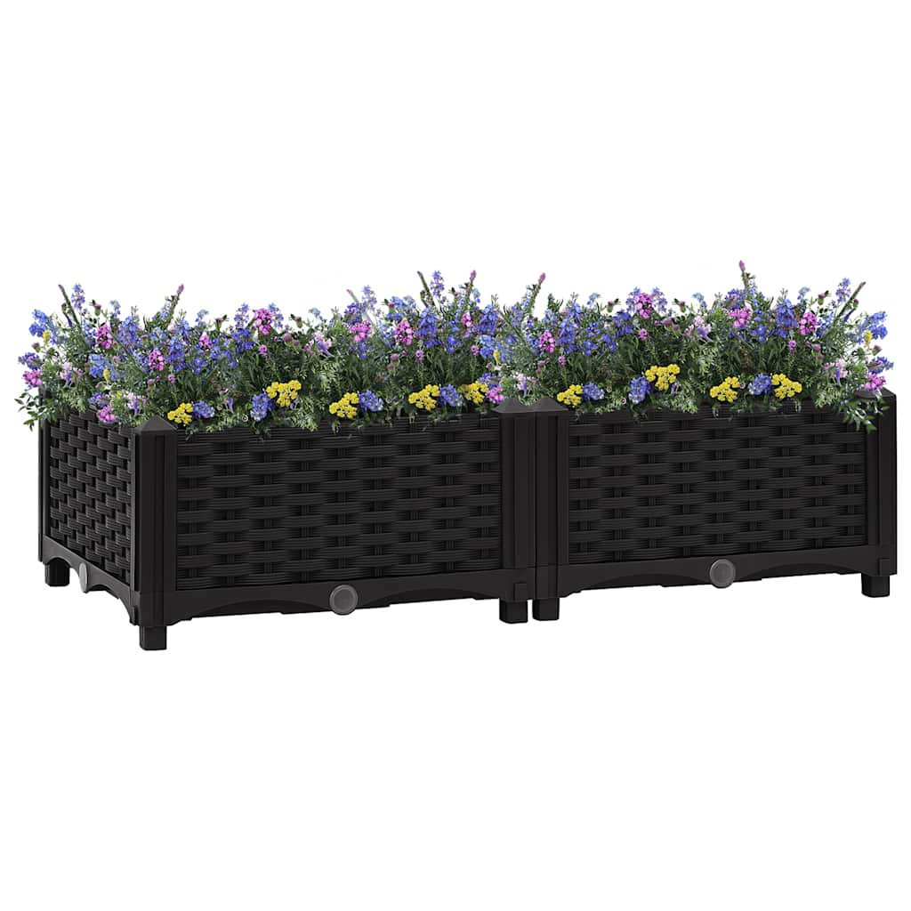Vidaxl Planter surélevé 80x40x23 cm en polypropylène