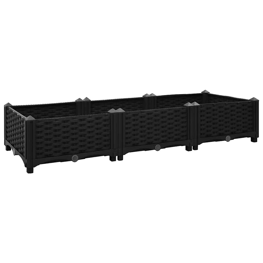 Vidaxl Planter enlevé 120x40x23 cm en polypropylène