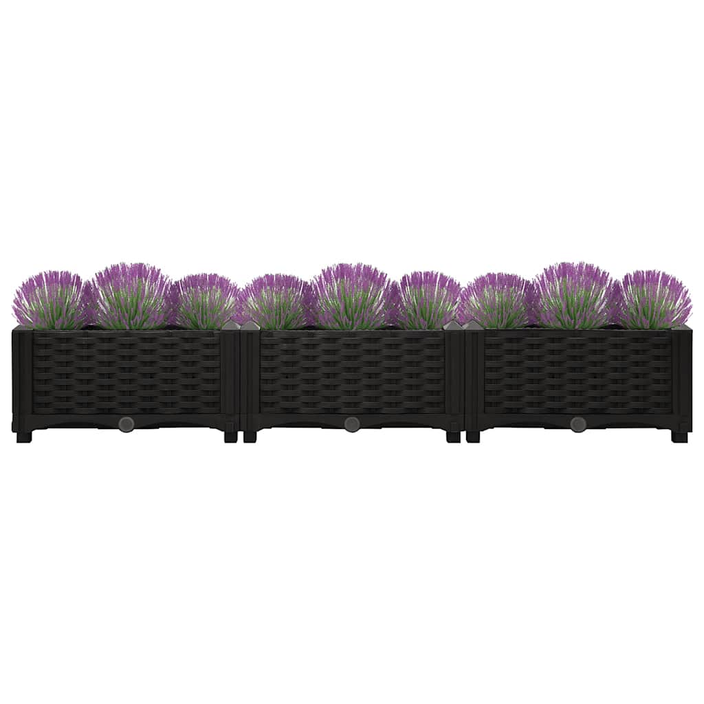 Vidaxl Planter enlevé 120x40x23 cm en polypropylène