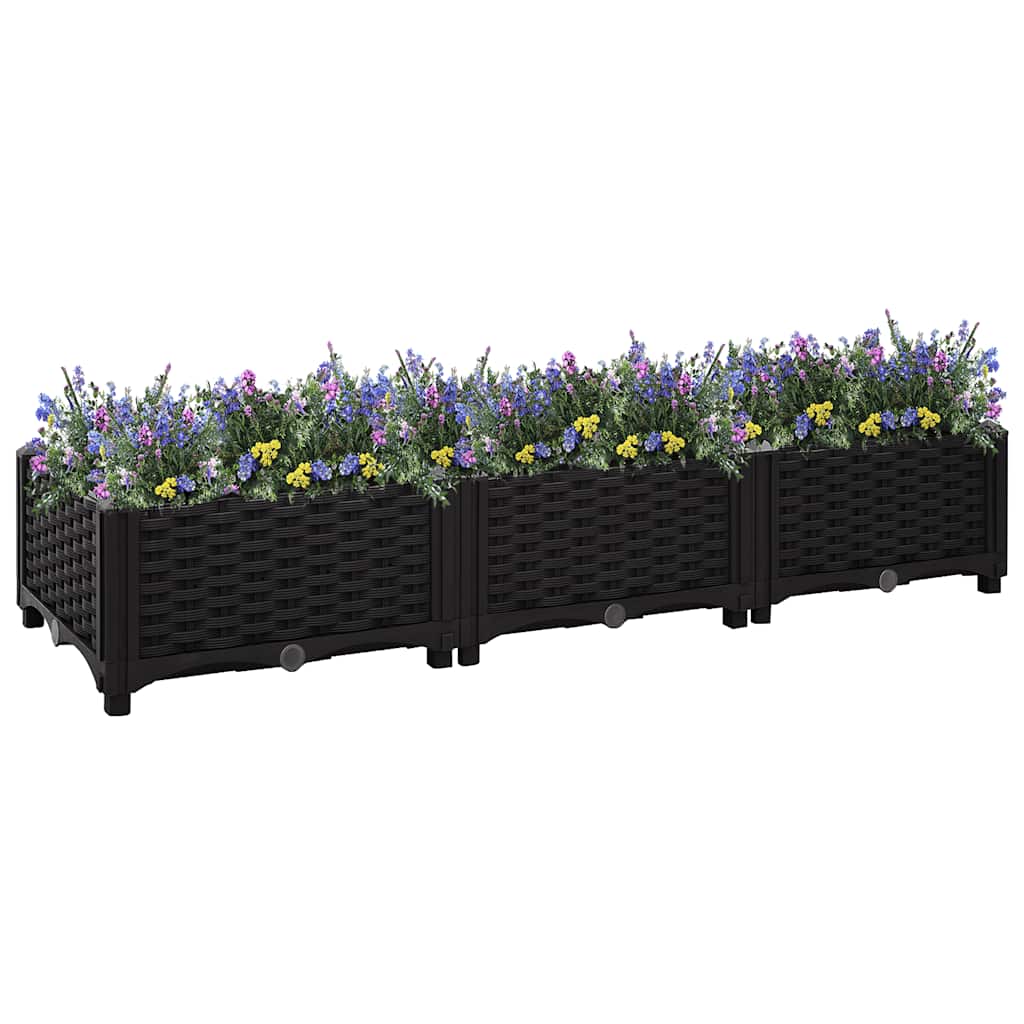Vidaxl Planter enlevé 120x40x23 cm en polypropylène
