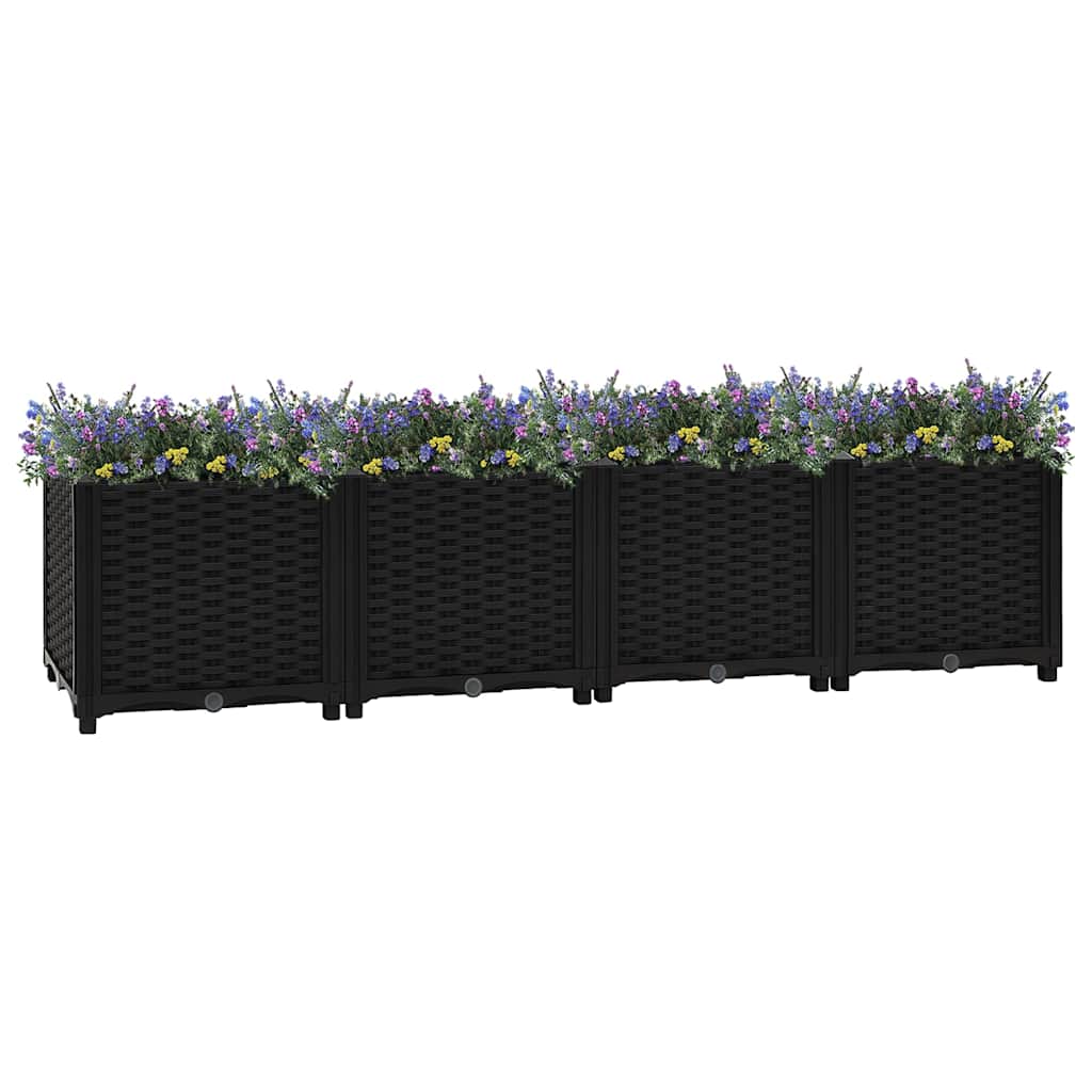 Vidaxl Planter élevé 160x40x38 cm en polypropylène