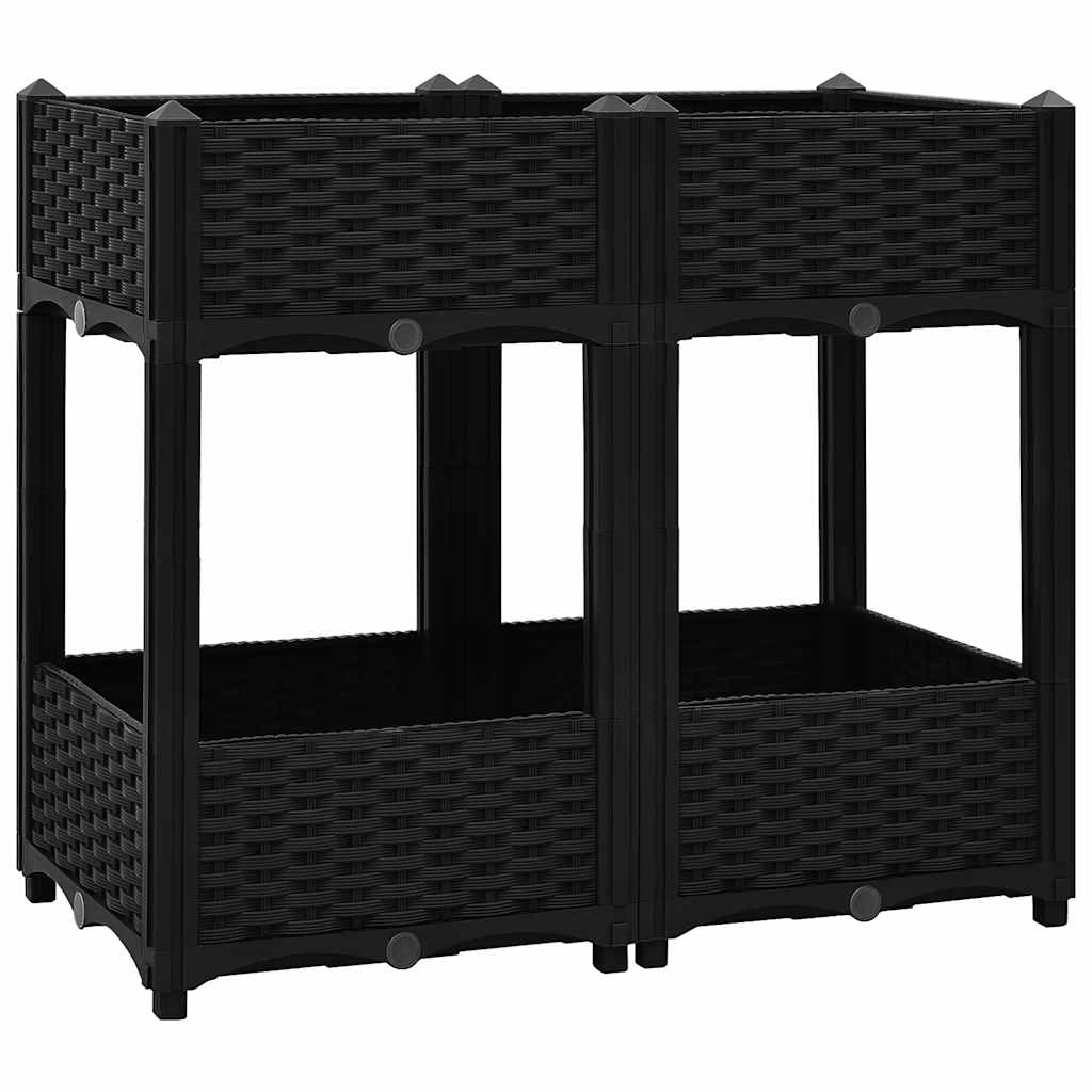 Vidaxl Planter surélevé 80x40x71 cm en polypropylène