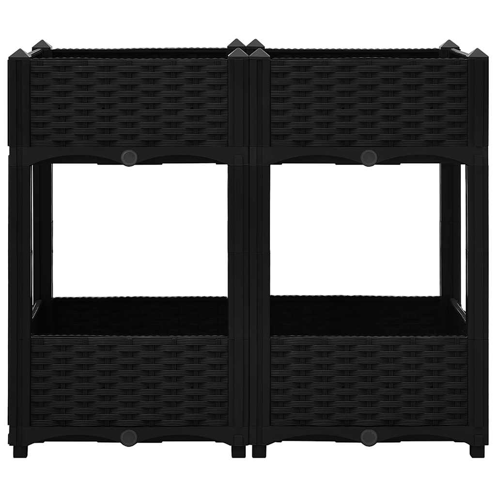Vidaxl Planter surélevé 80x40x71 cm en polypropylène
