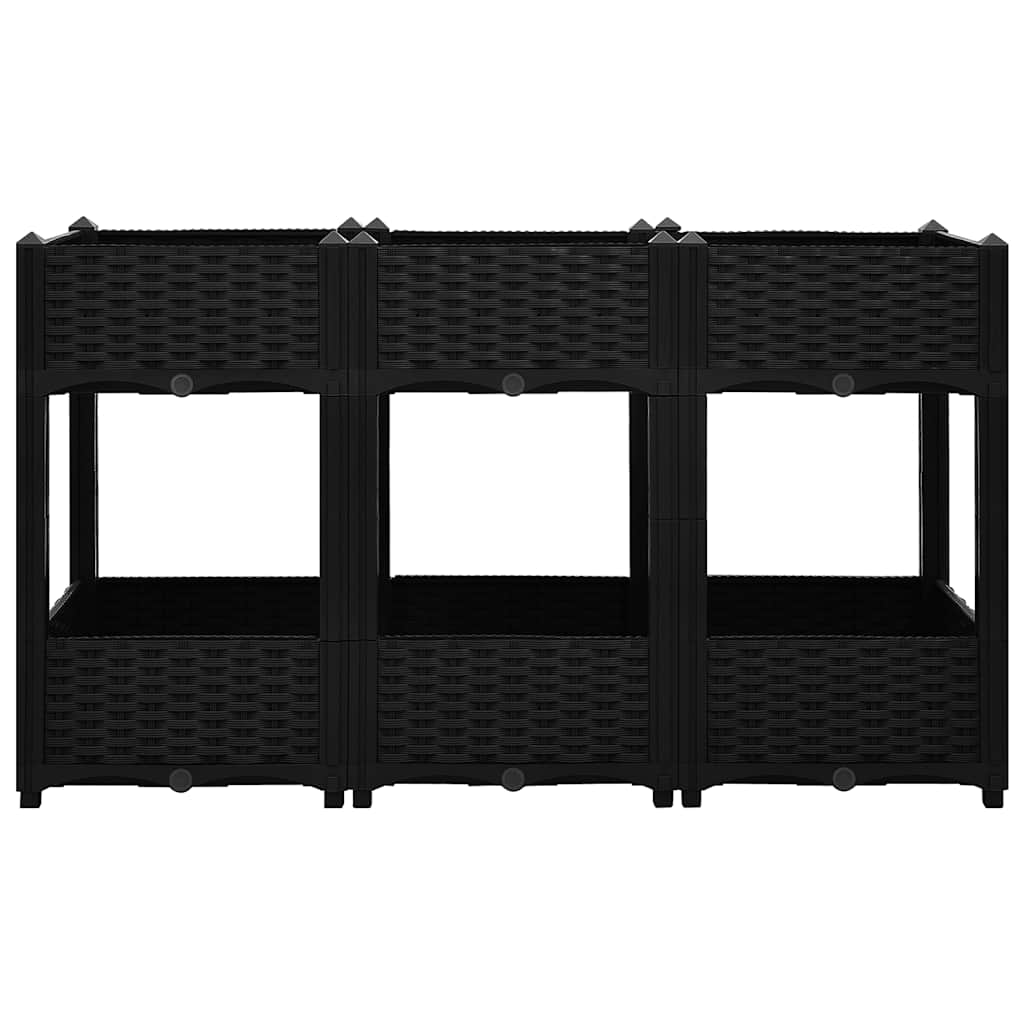 Vidaxl Planter enlevé 120x40x71 cm en polypropylène