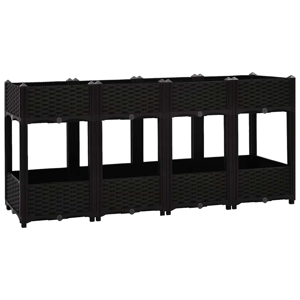 Vidaxl Planter élevé 160x40x71 cm en polypropylène