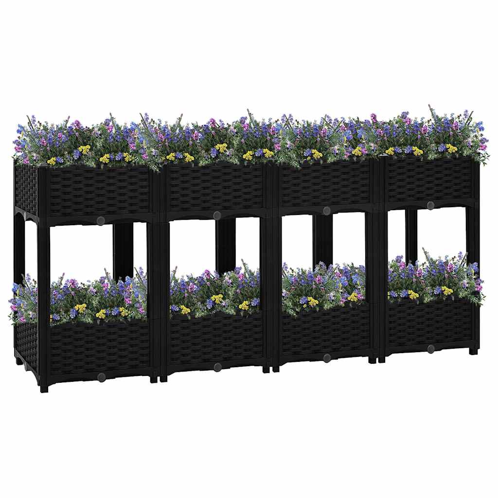 Vidaxl Planter élevé 160x40x71 cm en polypropylène