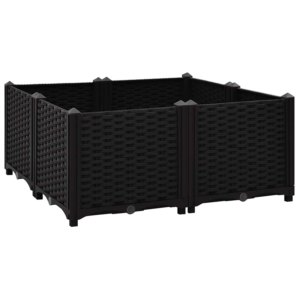 Vidaxl Planter surélevé 80x80x38 cm en polypropylène