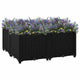 Vidaxl Planter surélevé 80x80x38 cm en polypropylène