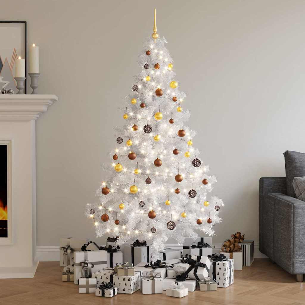 Vidaxl kunstkerstboom avec éclairage et balles de Noël 620 branches 180 cm